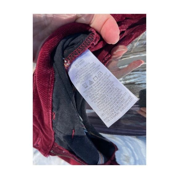 Pendleton Red Corduroy Trousers Mid-Rise Boot Cut - Picture 9 of 11